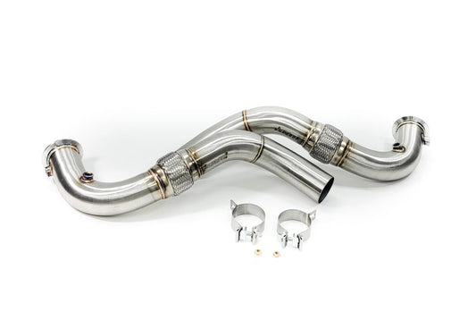 BMW F01 750i N63 / N63TU 3" Catless Downpipes - ARM Motorsports